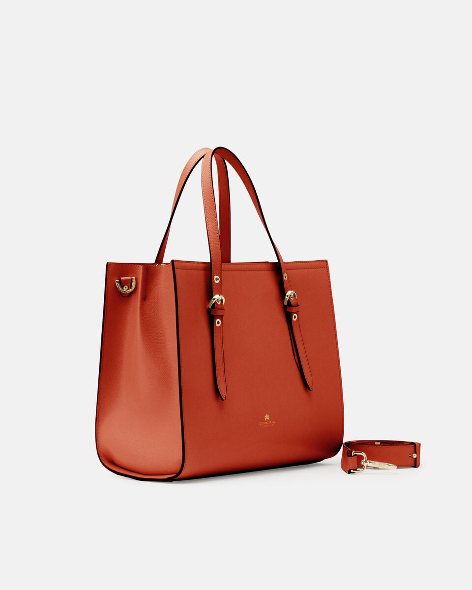 Tote bag Burnt orange  - Shopping - Women's Bags - Bags - Cuoieria Fiorentina