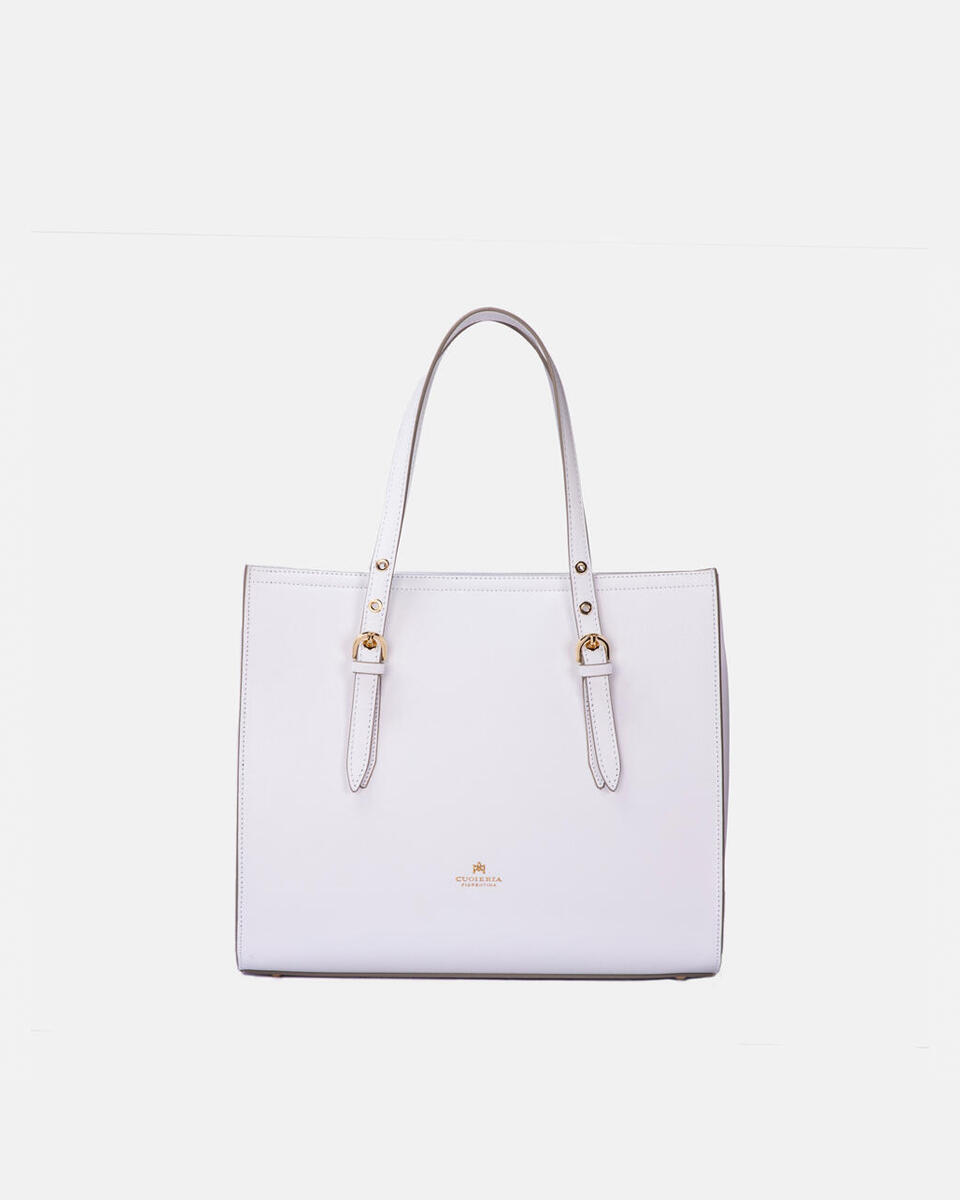 Eva medium shopping Bianco  - Tote Bag - Borse Donna - Borse - Cuoieria Fiorentina