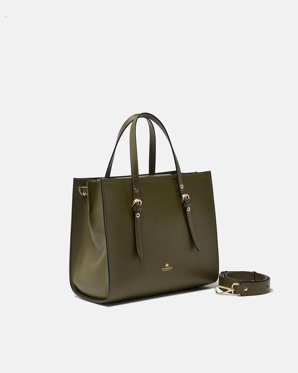 Eva medium shopping Militare  - Tote Bag - Borse Donna - Borse - Cuoieria Fiorentina