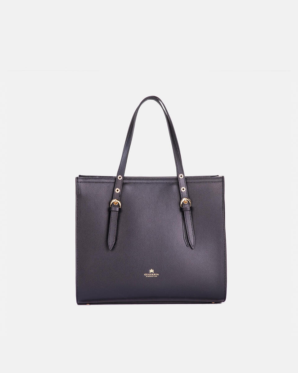 Eva medium shopping Nero  - Tote Bag - Borse Donna - Borse - Cuoieria Fiorentina