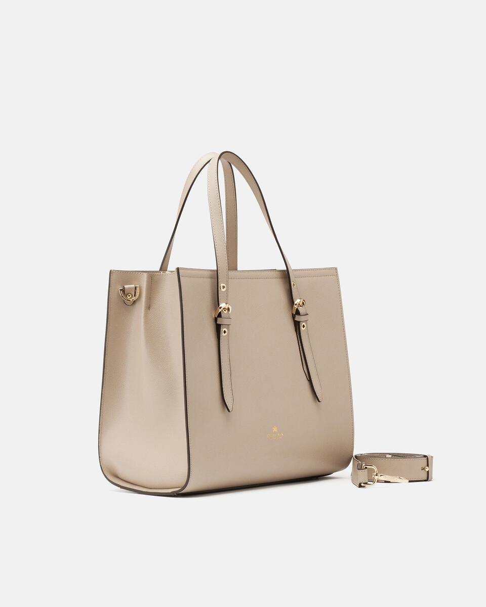 Tote bag Taupe  - Shopping - Women's Bags - Bags - Cuoieria Fiorentina