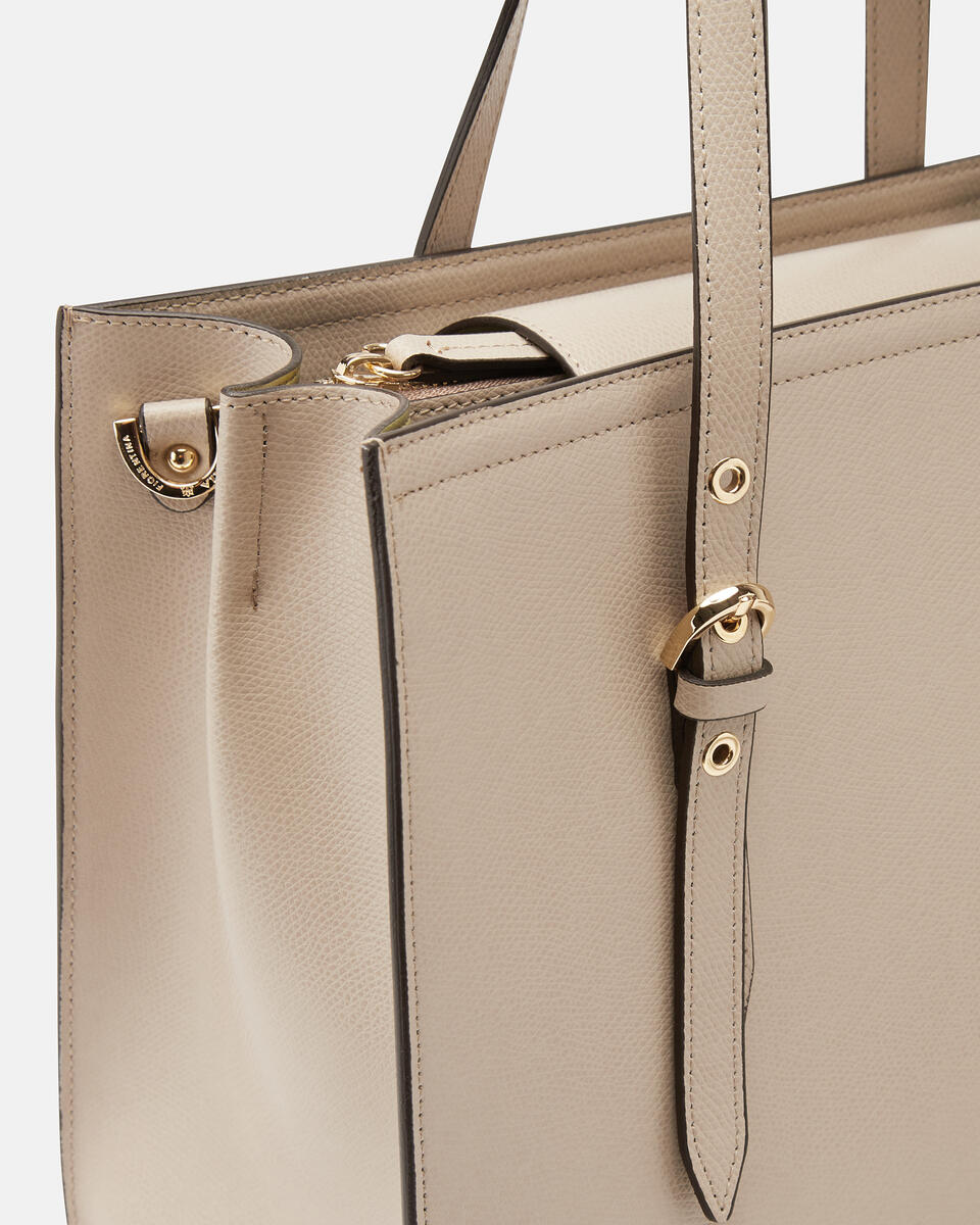 Tote bag Taupe  - Shopping - Women's Bags - Bags - Cuoieria Fiorentina