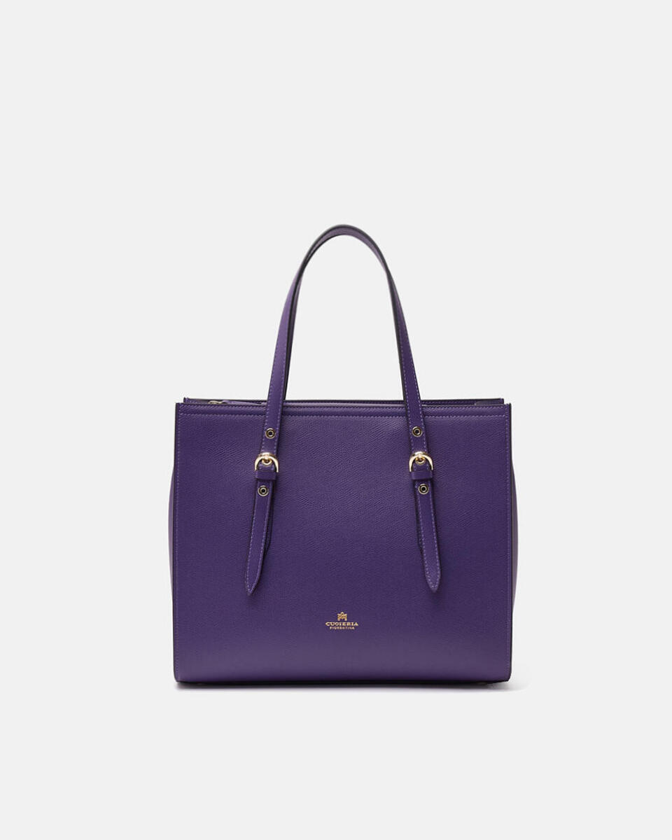 Eva medium shopping VIOLA  - Tote Bag - Borse Donna - Borse - Cuoieria Fiorentina