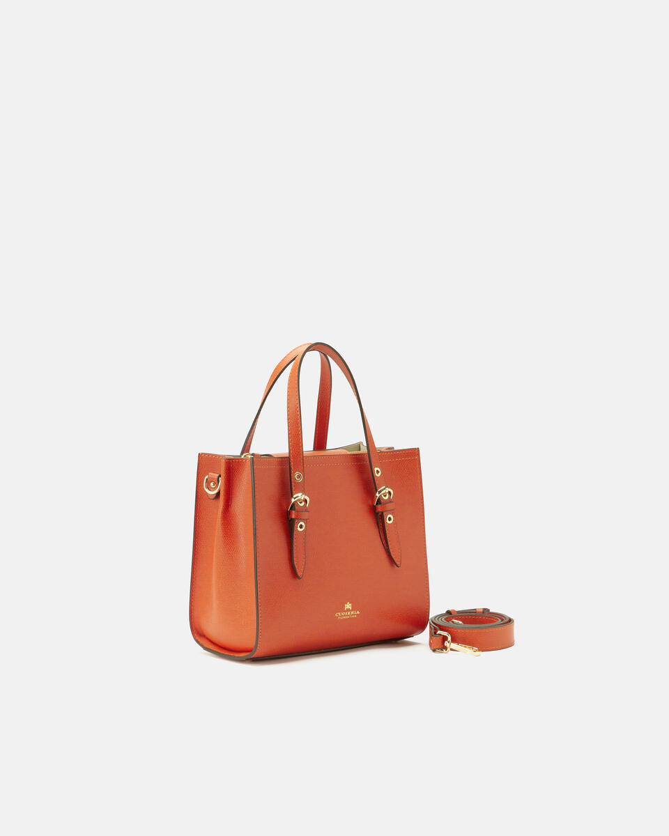 Small tote bag Burnt orange  - Tote Bag - Women's Bags - Bags - Cuoieria Fiorentina