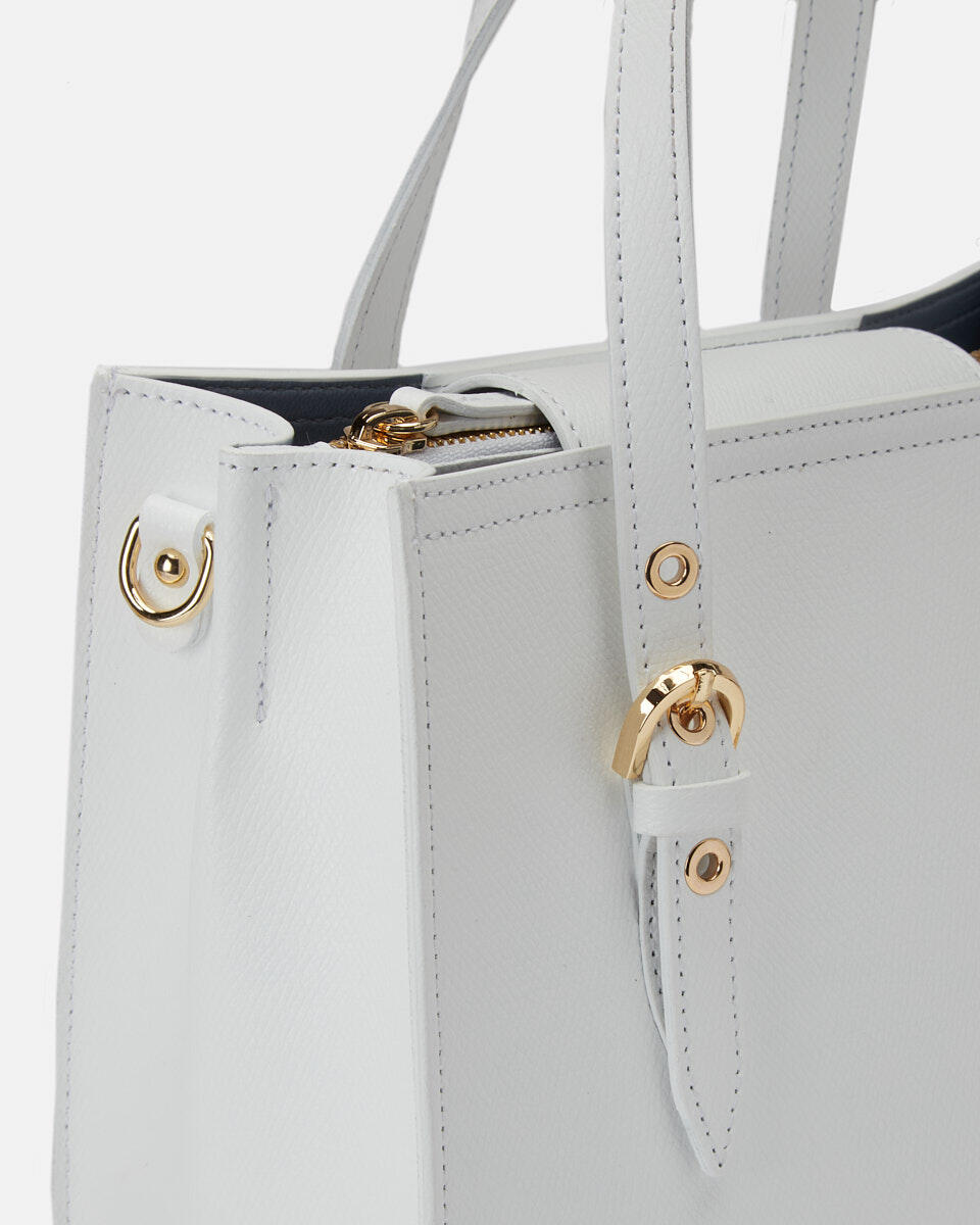 Eva small tote bag Bianco  - Tote Bag - Borse Donna - Borse - Cuoieria Fiorentina