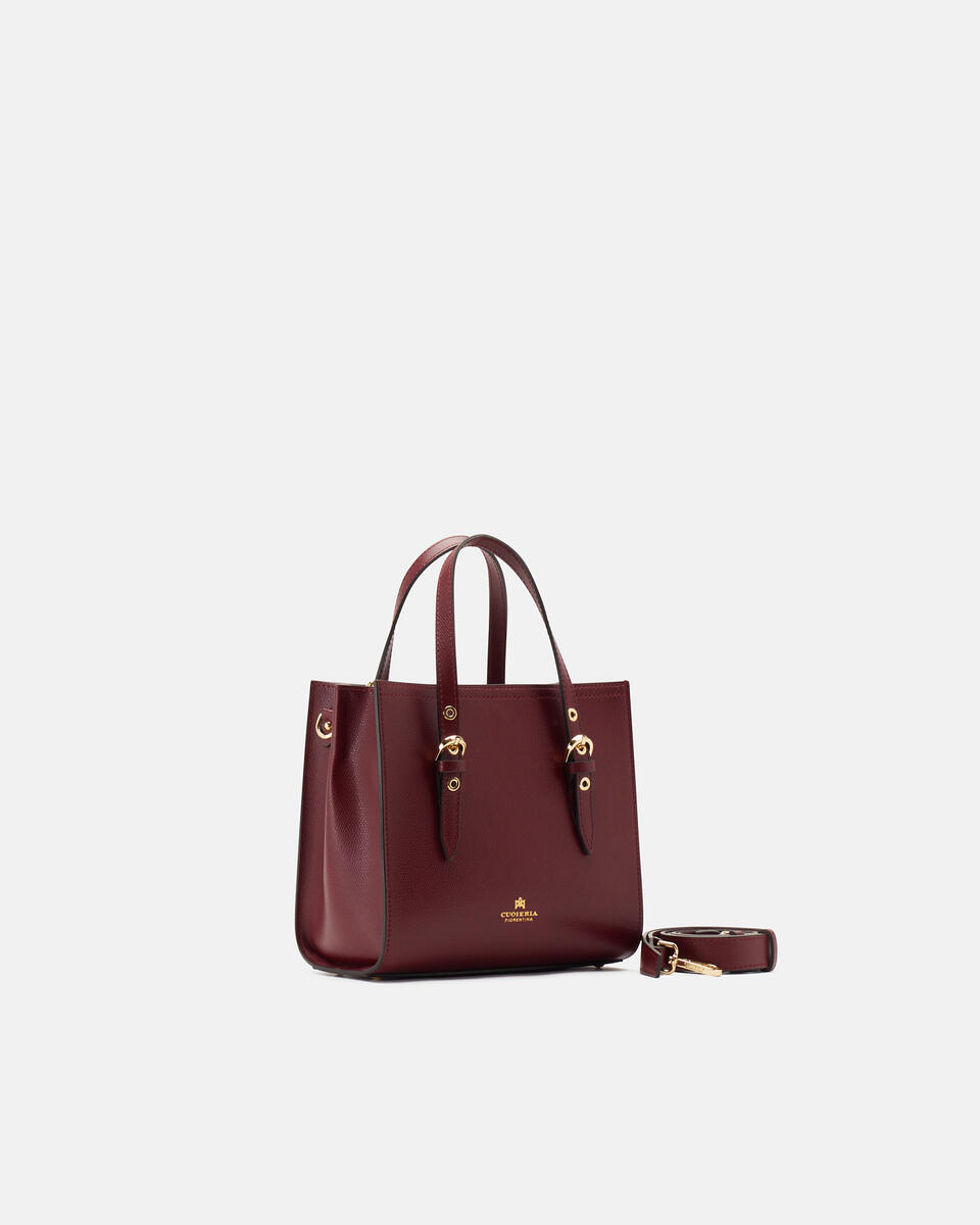 Eva small tote bag Bordeaux  - Tote Bag - Borse Donna - Borse - Cuoieria Fiorentina