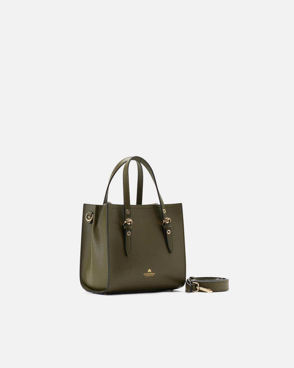 Eva small tote bag MILITARE  - Tote Bag - Borse Donna - Borse - Cuoieria Fiorentina
