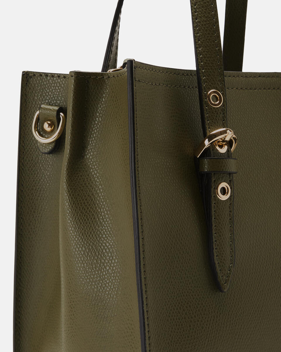 Eva small tote bag MILITARE  - Tote Bag - Borse Donna - Borse - Cuoieria Fiorentina