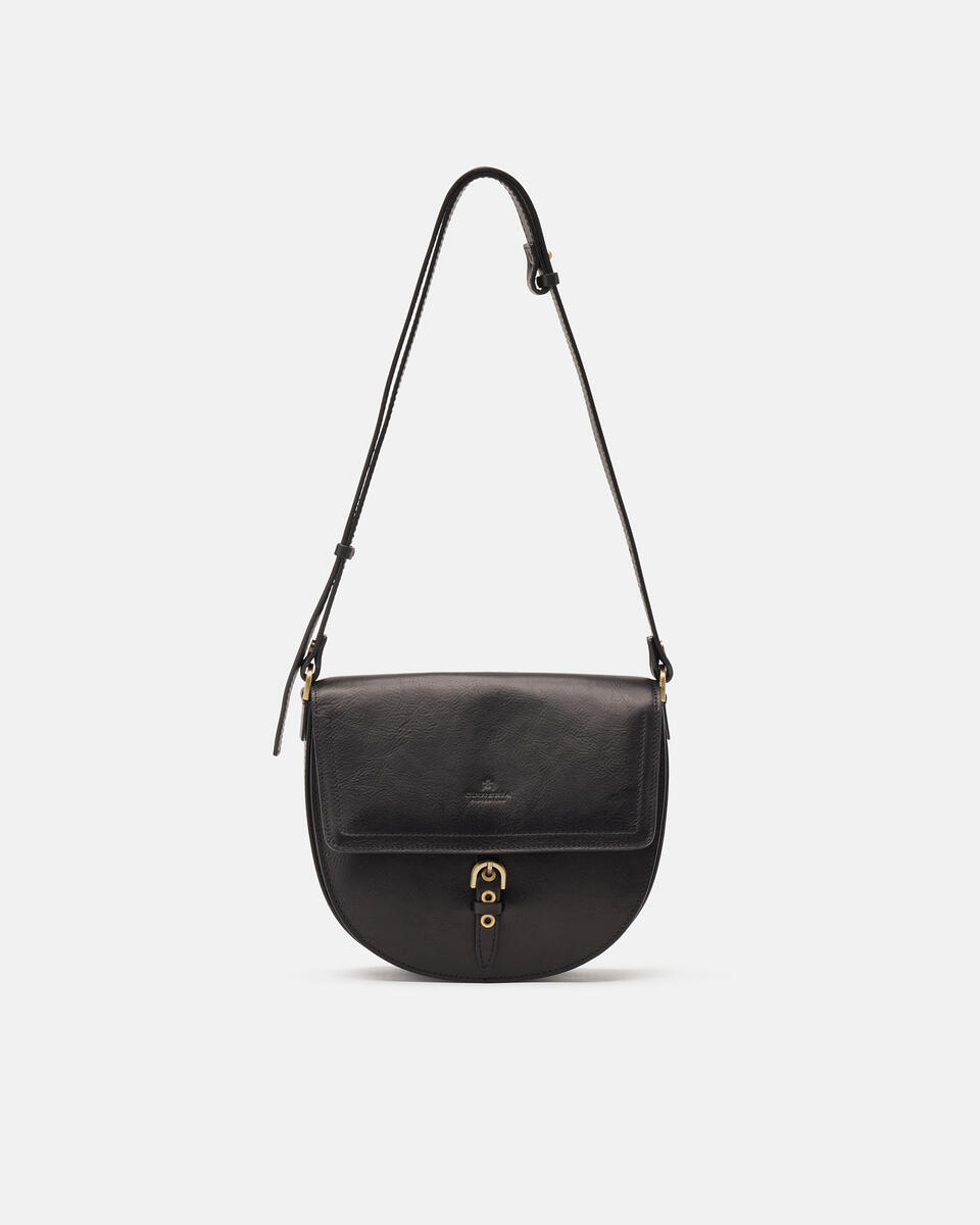 SADDLE BAG Black  - Messenger Bags - Women's Bags - Bags - Cuoieria Fiorentina