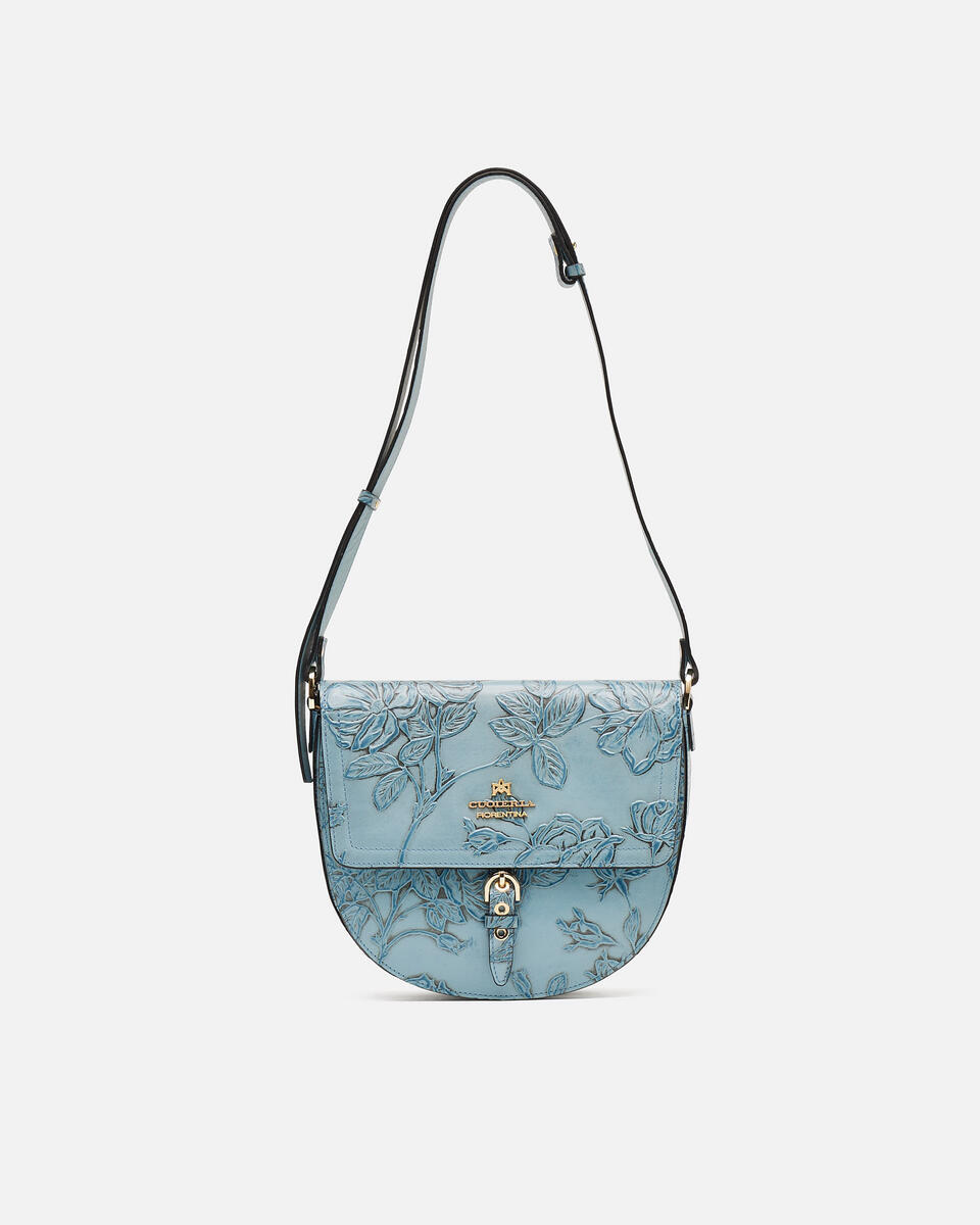 SADDLE BAG Light blue  - Messenger Bags - Women's Bags - Bags - Cuoieria Fiorentina