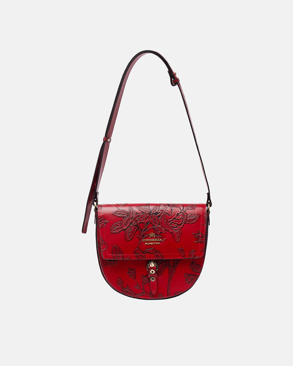 SADDLE BAG Red  - Messenger Bags - Women's Bags - Bags - Cuoieria Fiorentina