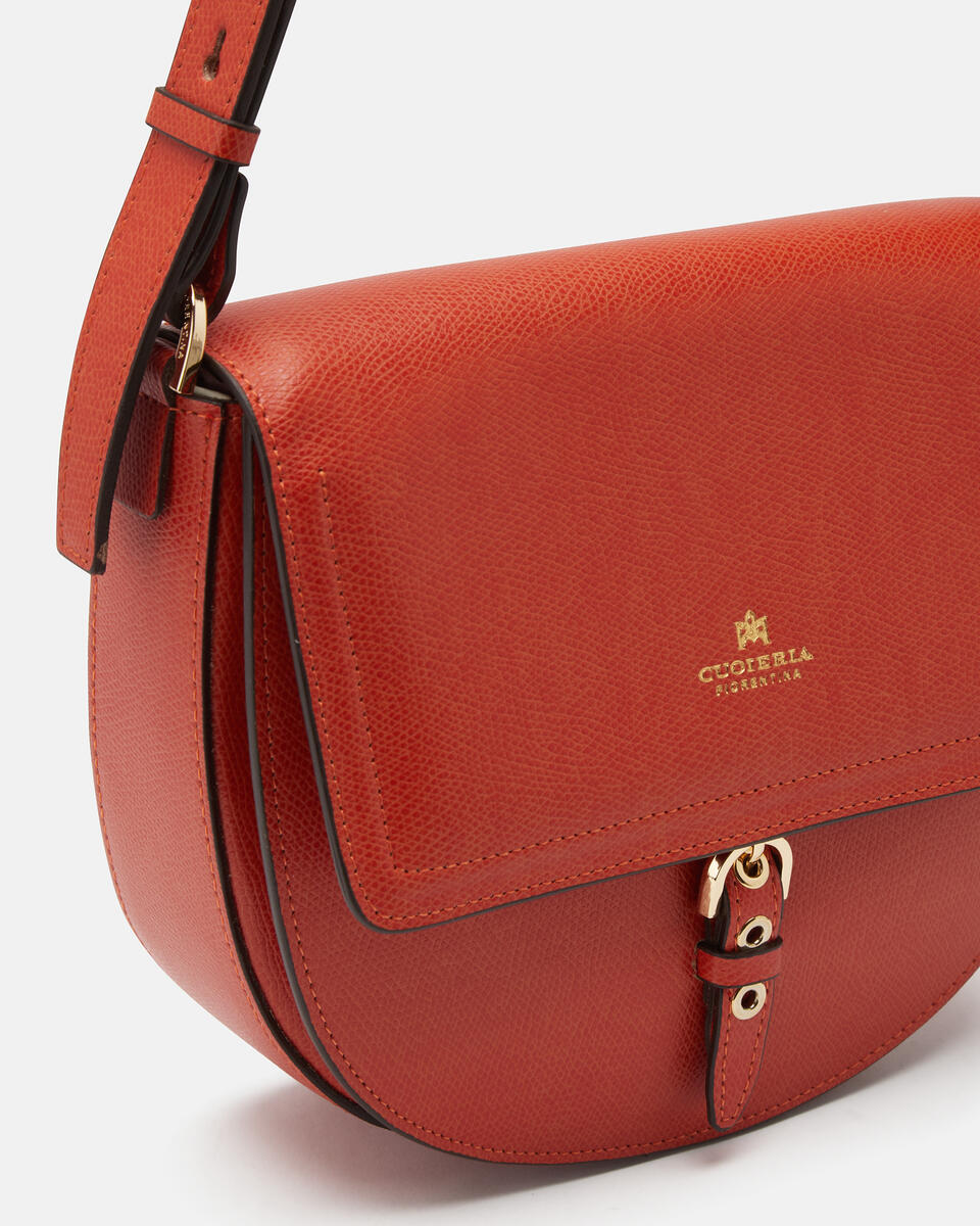 SADDLE BAG Burnt orange  - Messenger Bags - Women's Bags - Bags - Cuoieria Fiorentina