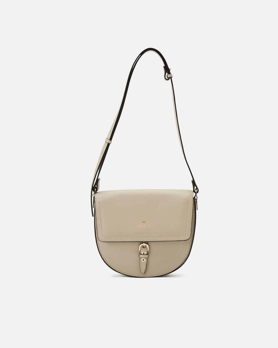 SADDLE Taupe  - Messenger Bags - Women's Bags - Bags - Cuoieria Fiorentina