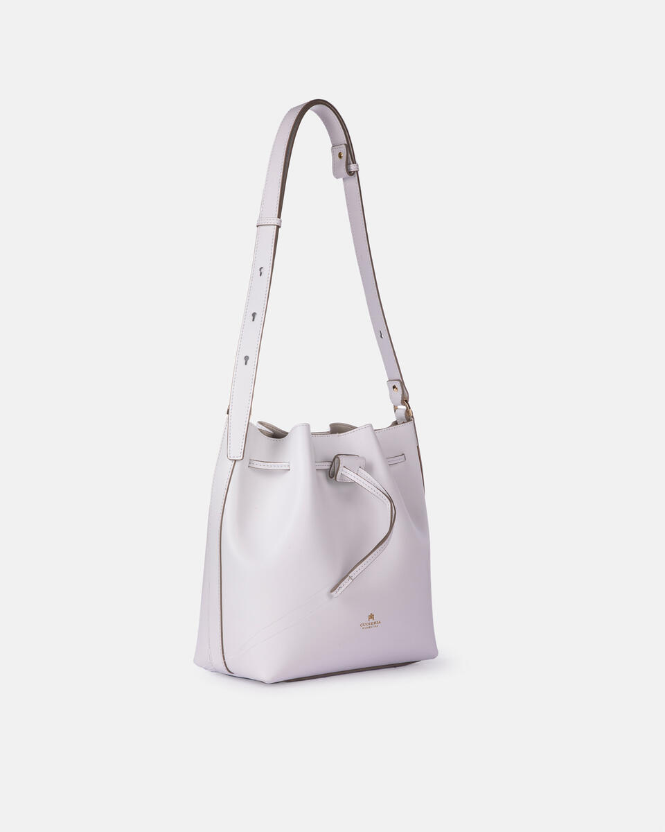 Eva bucket Bianco  - Secchiello - Borse Donna - Borse - Cuoieria Fiorentina
