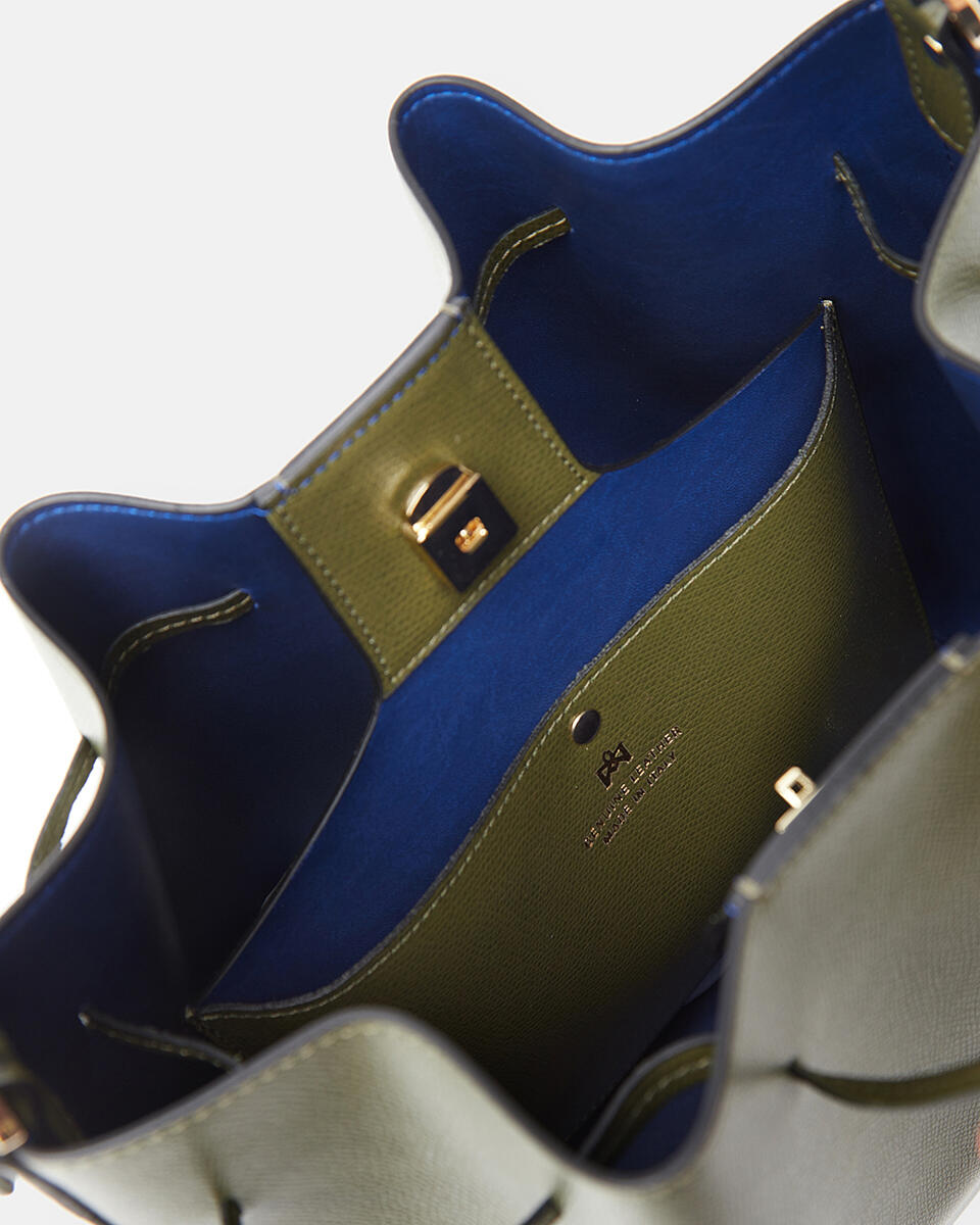 Eva bucket Militare  - Secchiello - Borse Donna - Borse - Cuoieria Fiorentina