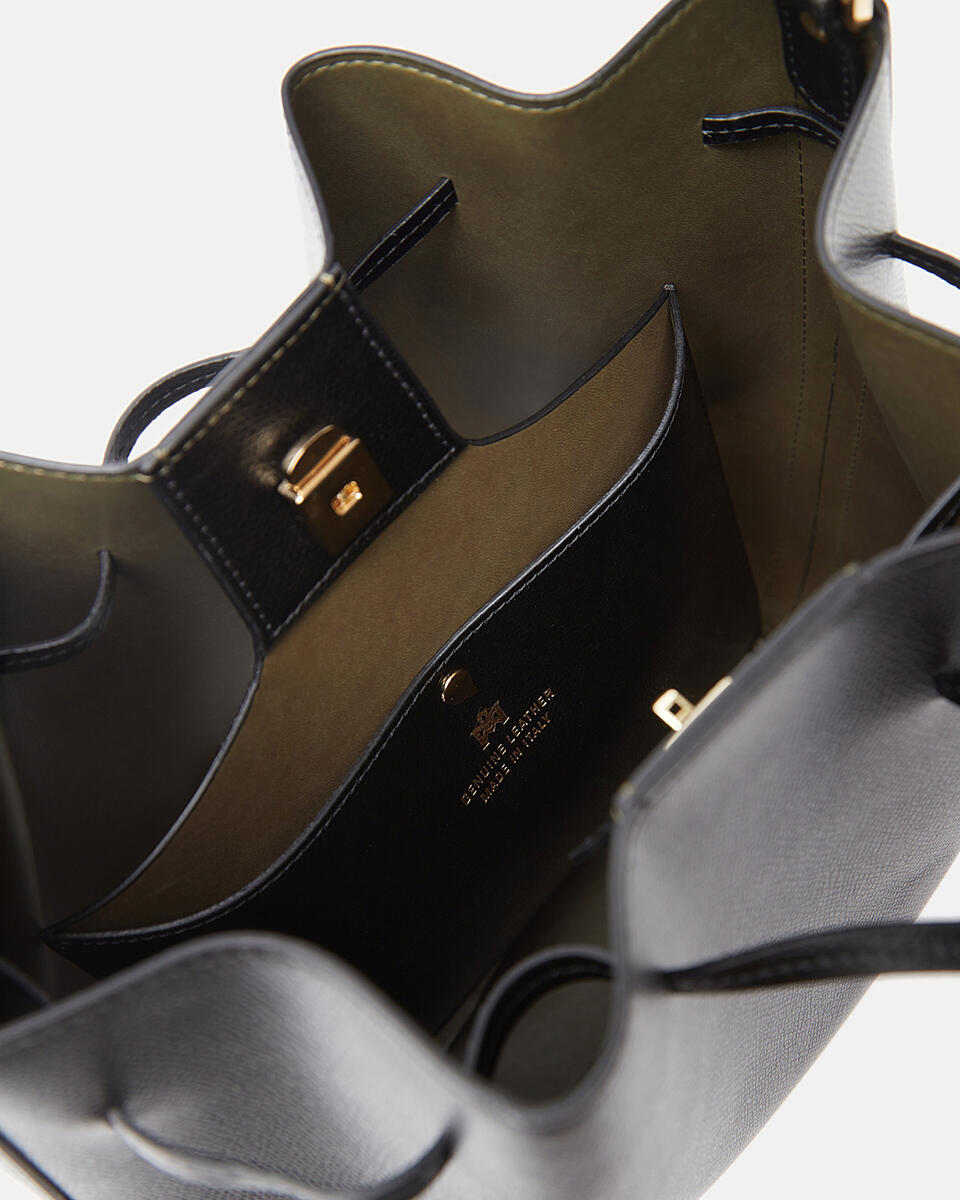 Eva bucket NERO  - Secchiello - Borse Donna - Borse - Cuoieria Fiorentina