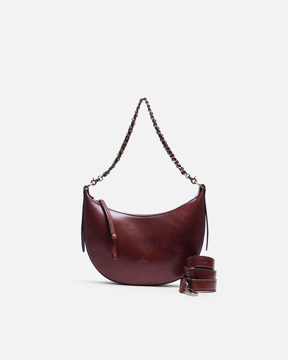 HOBO BAG Brown  - Shoulder Bags - Women's Bags - Bags - Cuoieria Fiorentina