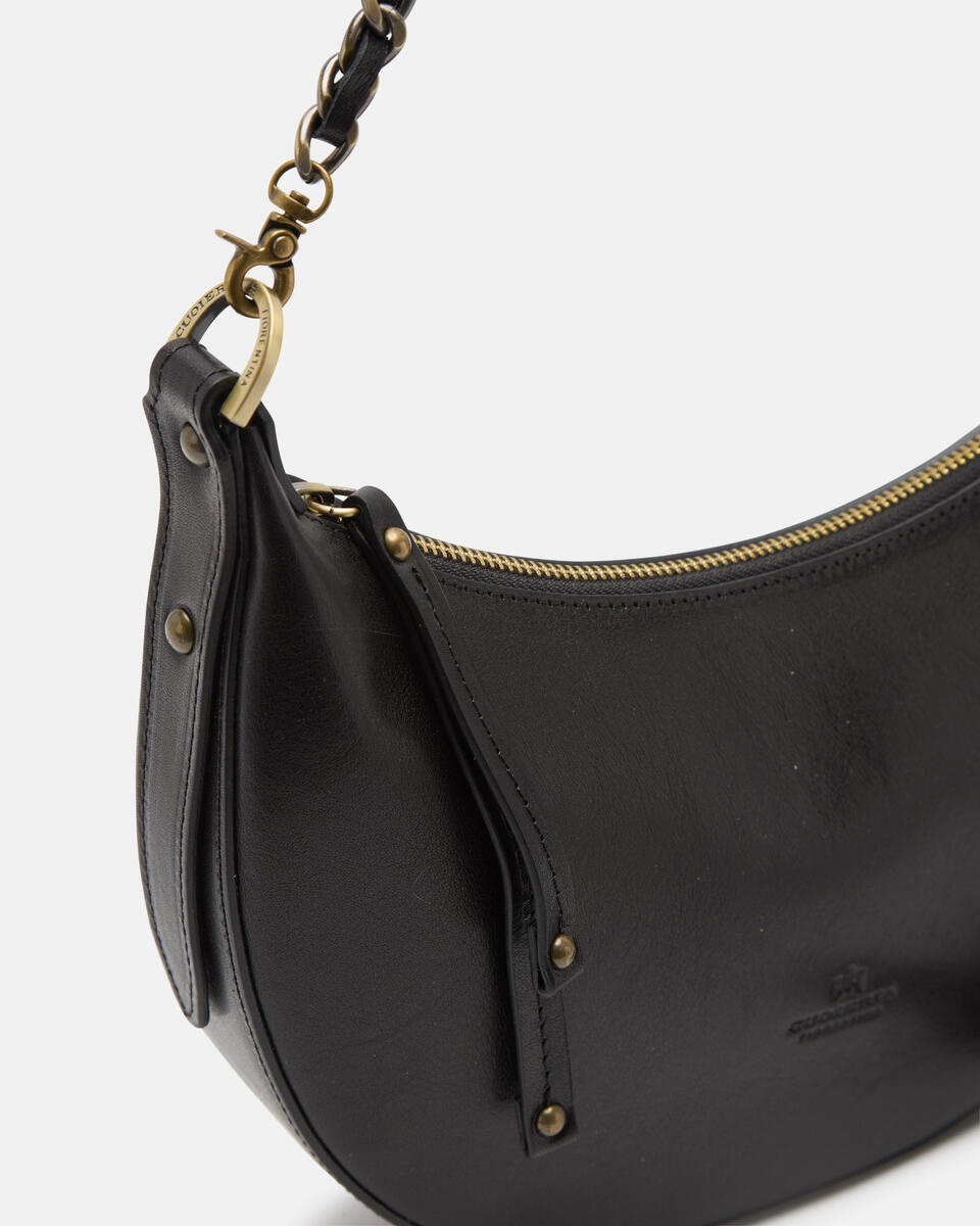 HOBO BAG Black  - Shoulder Bags - Women's Bags - Bags - Cuoieria Fiorentina