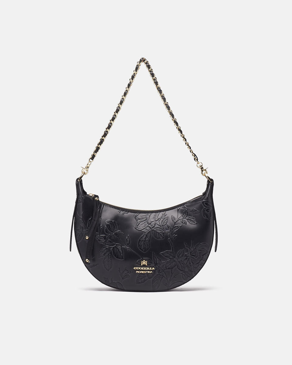 Small Hobo Black  - Shoulder Bags - Women's Bags - Bags - Cuoieria Fiorentina