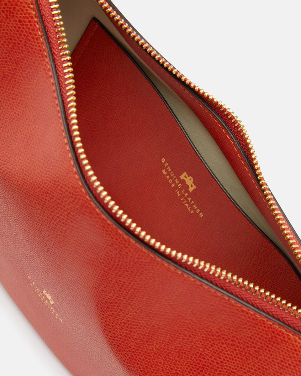 Small Hobo Burnt orange  - Shoulder Bags - Women's Bags - Bags - Cuoieria Fiorentina
