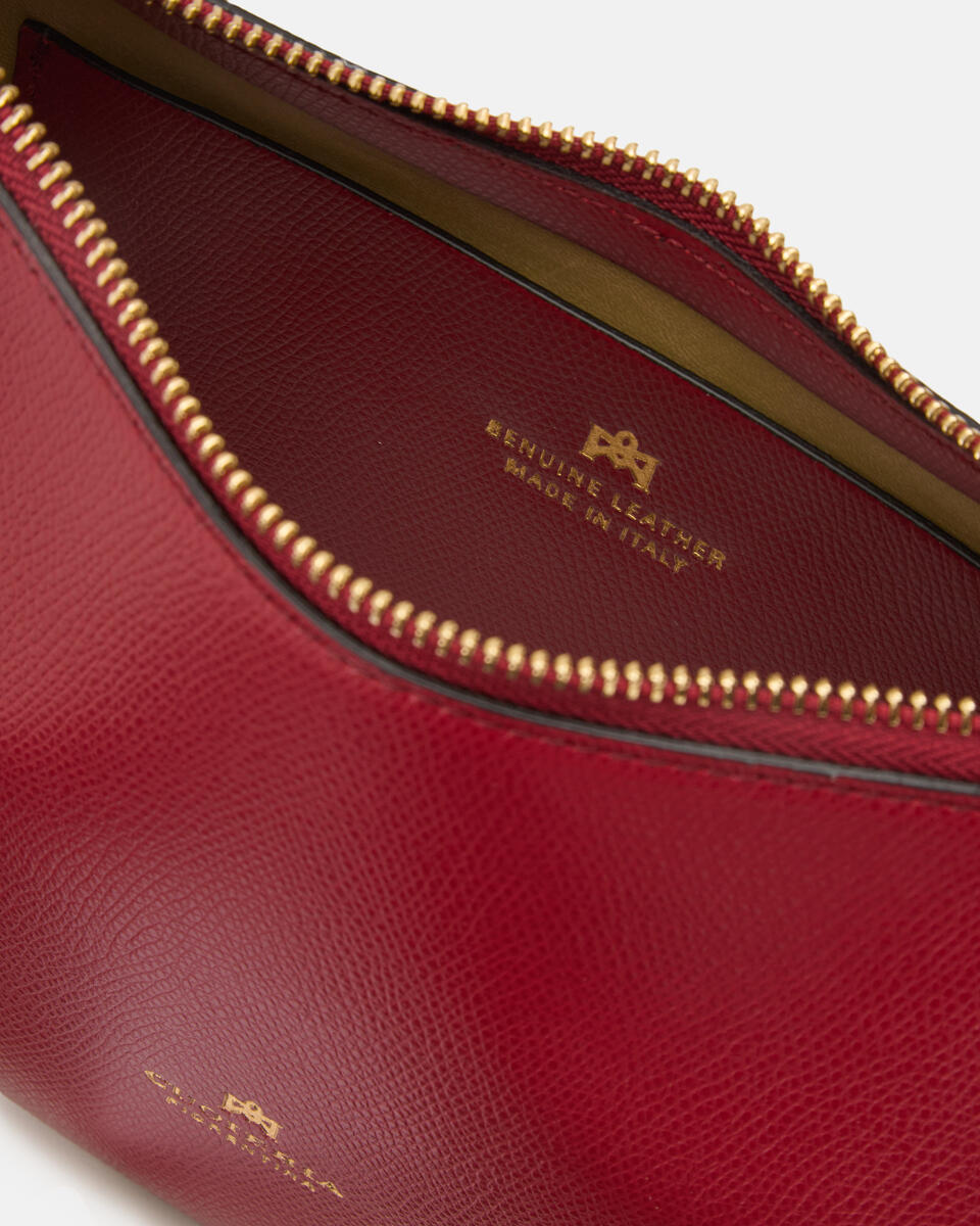 Eva small hobo Cherry  - Cuoieria Fiorentina