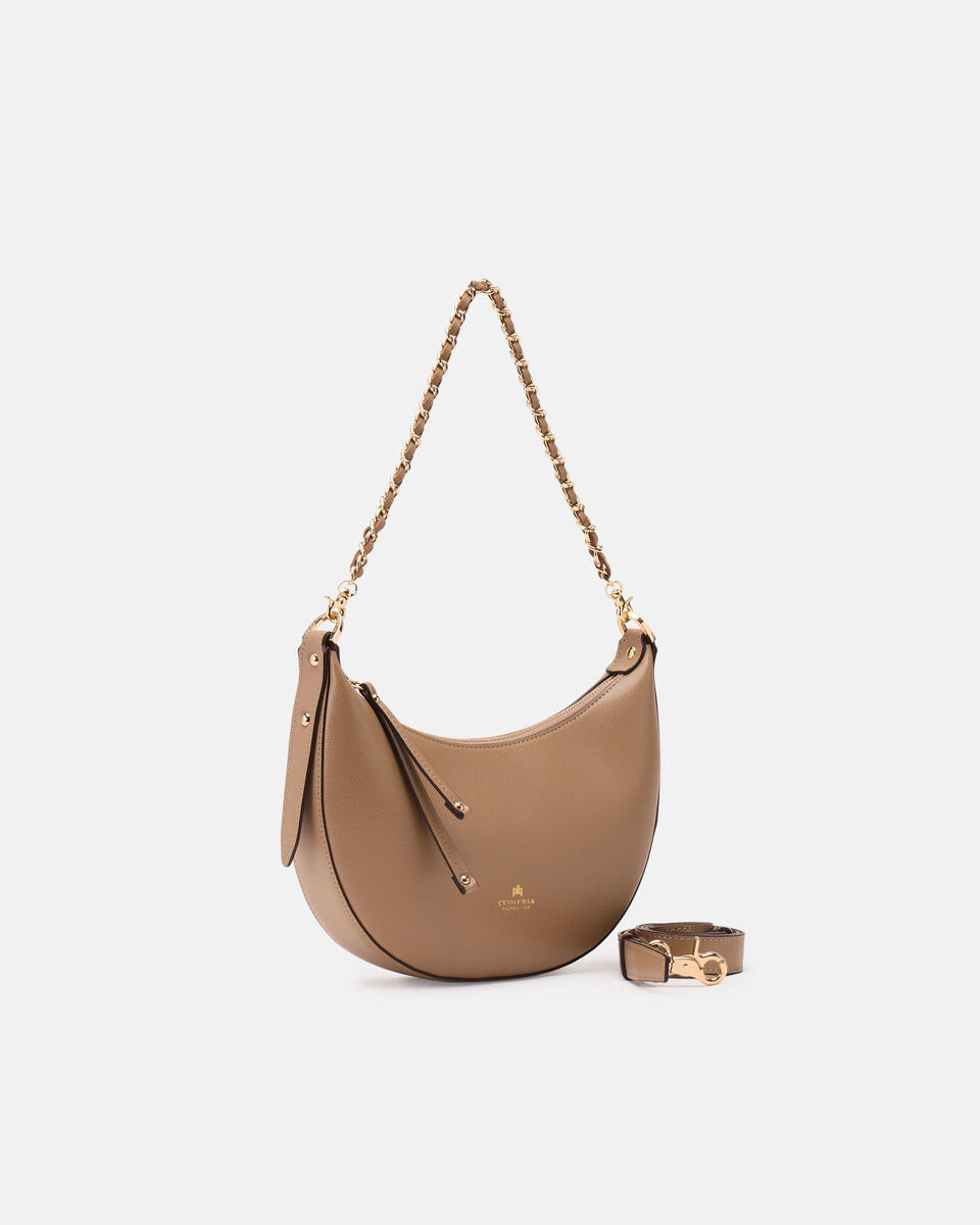 Eva small hobo Desert  - Cuoieria Fiorentina