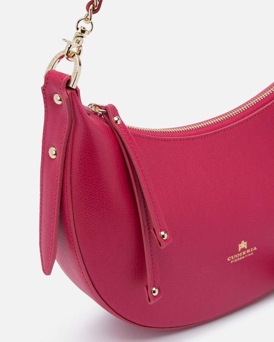 HOBO BAG Fuchsia   - Shoulder Bags - Women's Bags - Bags - Cuoieria Fiorentina