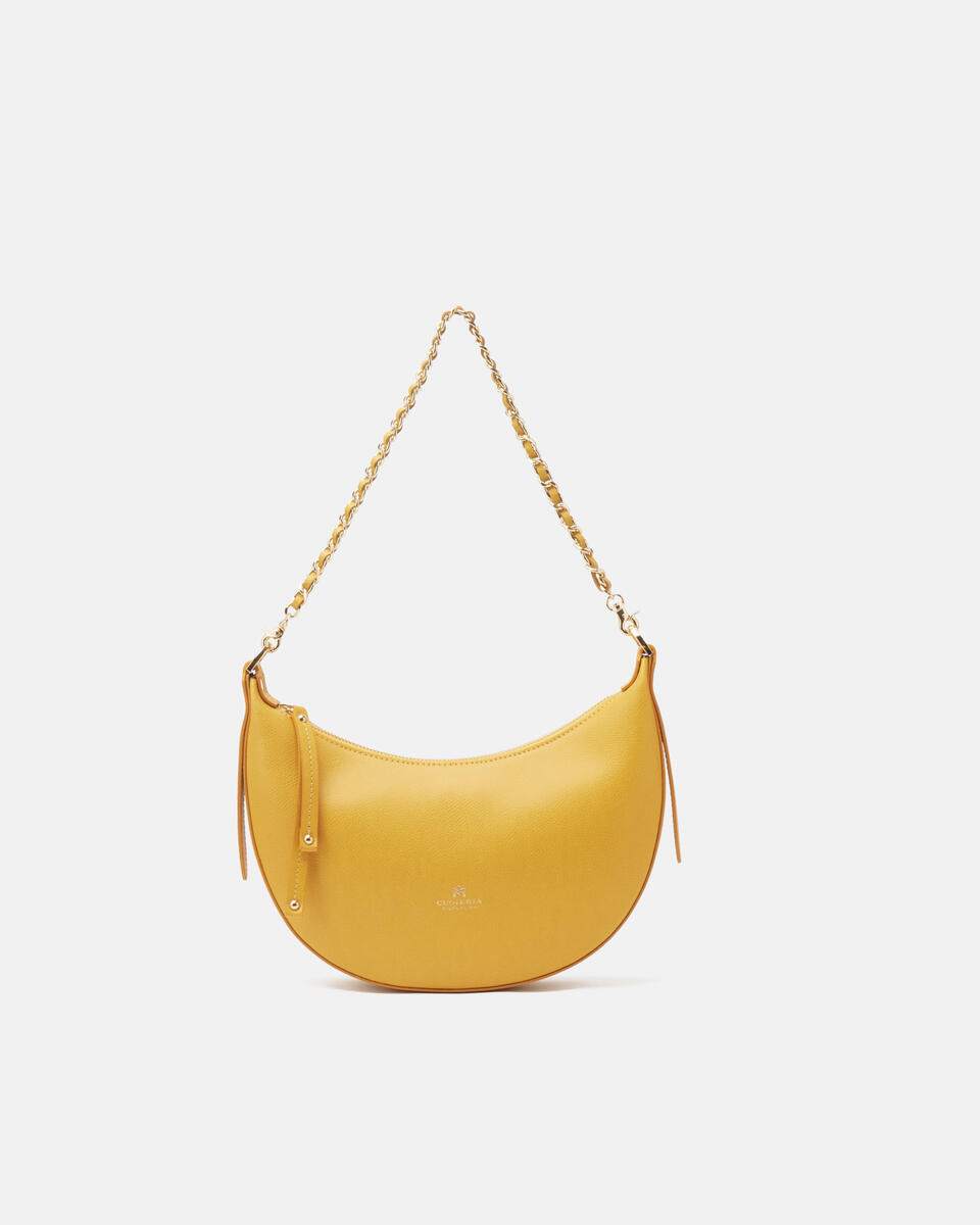 Eva small hobo Giallo  - Borse A Spalla - Borse Donna - Borse - Cuoieria Fiorentina