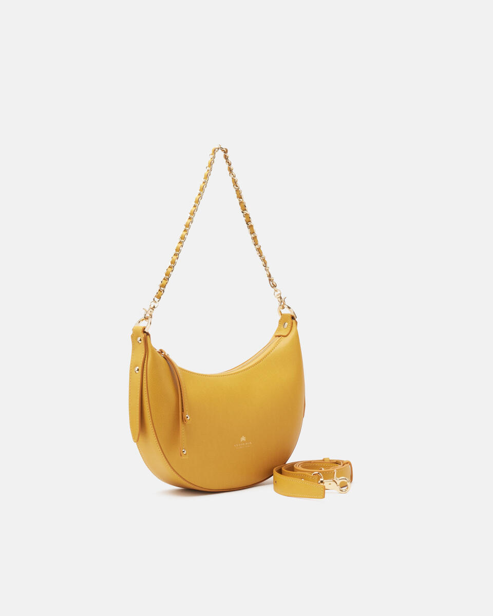 Eva small hobo Giallo  - Borse A Spalla - Borse Donna - Borse - Cuoieria Fiorentina