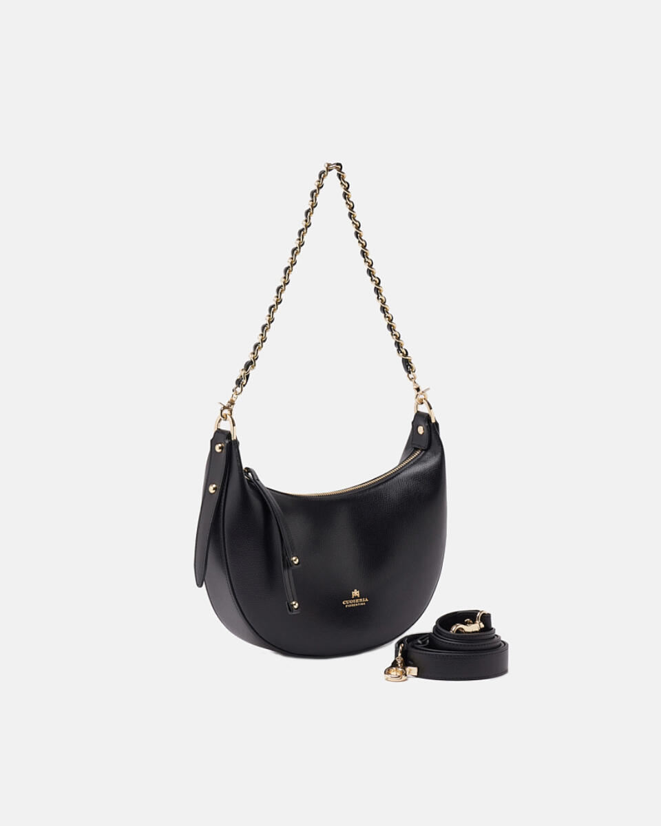 HOBO BAG Black  - Shoulder Bags - Women's Bags - Bags - Cuoieria Fiorentina