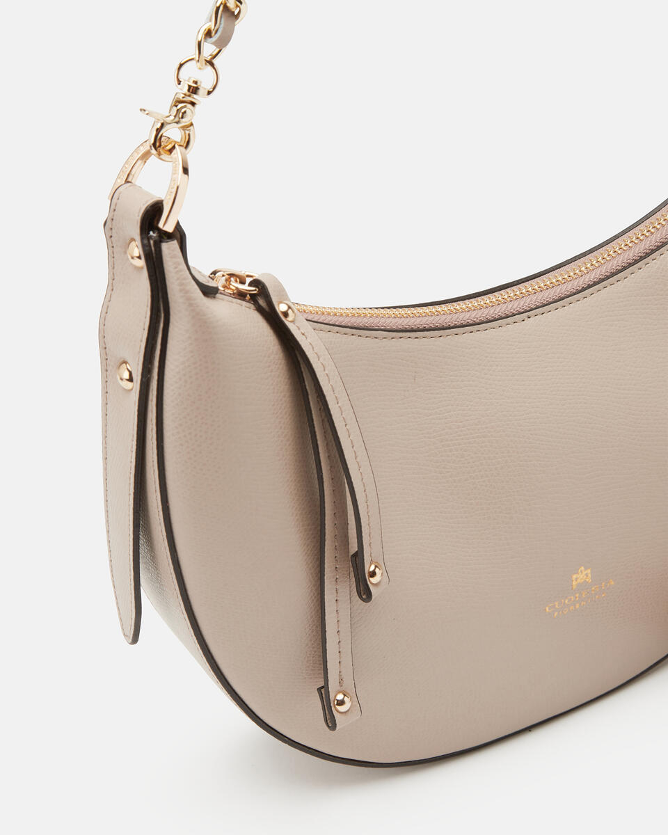 Eva small hobo Taupe  - Borse A Spalla - Borse Donna - Borse - Cuoieria Fiorentina