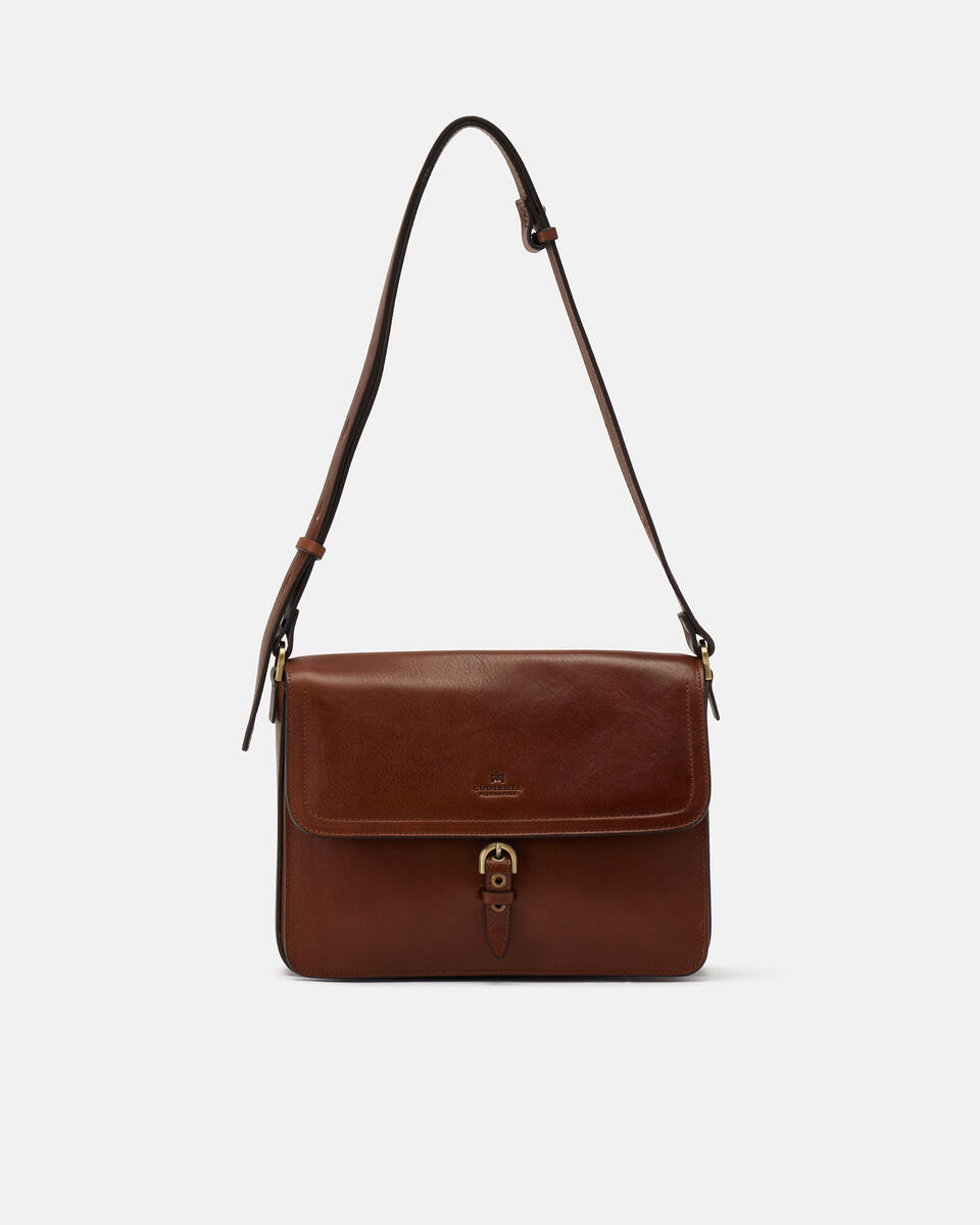 MESSENGER Brown  - Messenger Bags - Women's Bags - Bags - Cuoieria Fiorentina