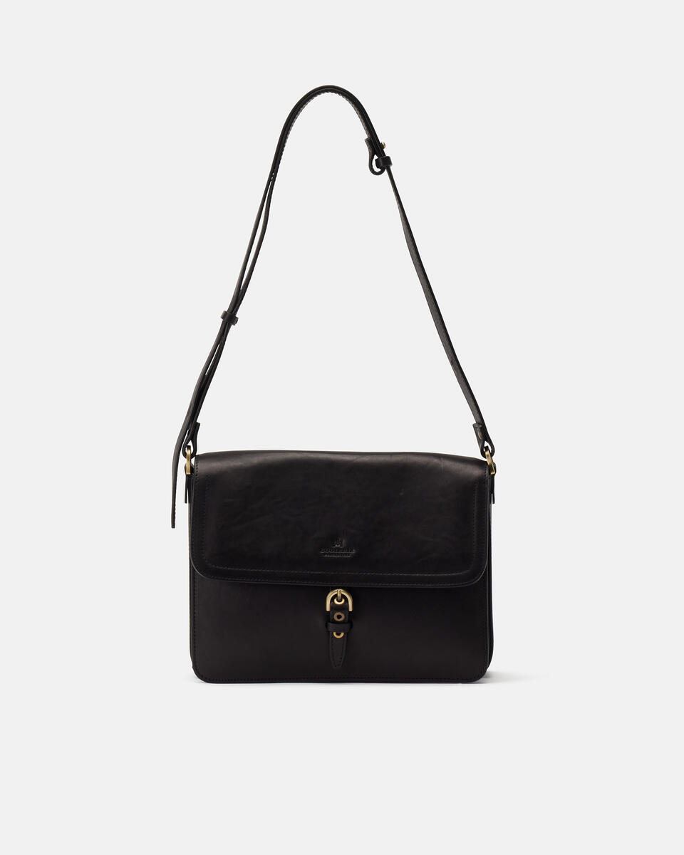 MESSENGER Black  - Messenger Bags - Women's Bags - Bags - Cuoieria Fiorentina