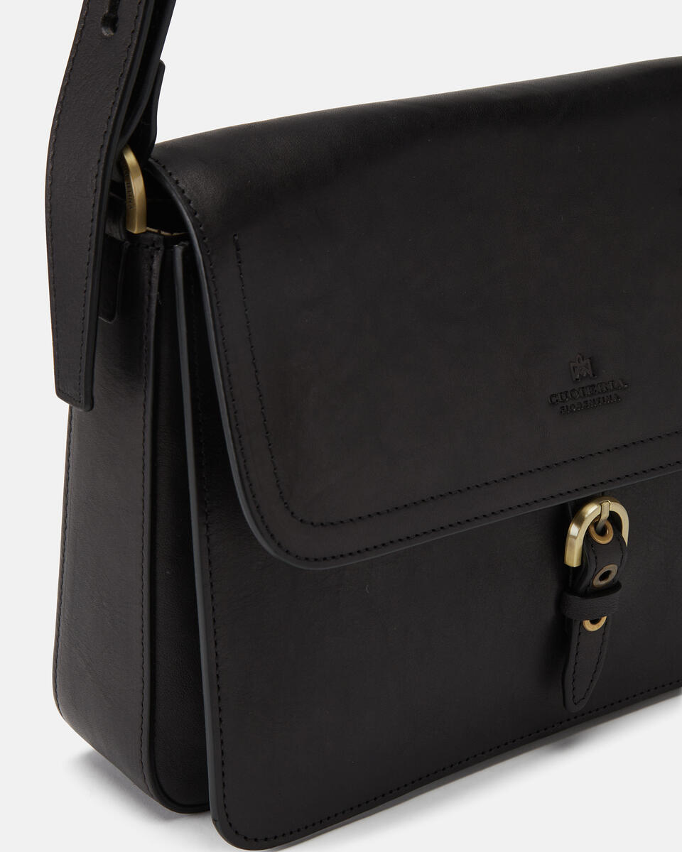 MESSENGER Black  - Messenger Bags - Women's Bags - Bags - Cuoieria Fiorentina