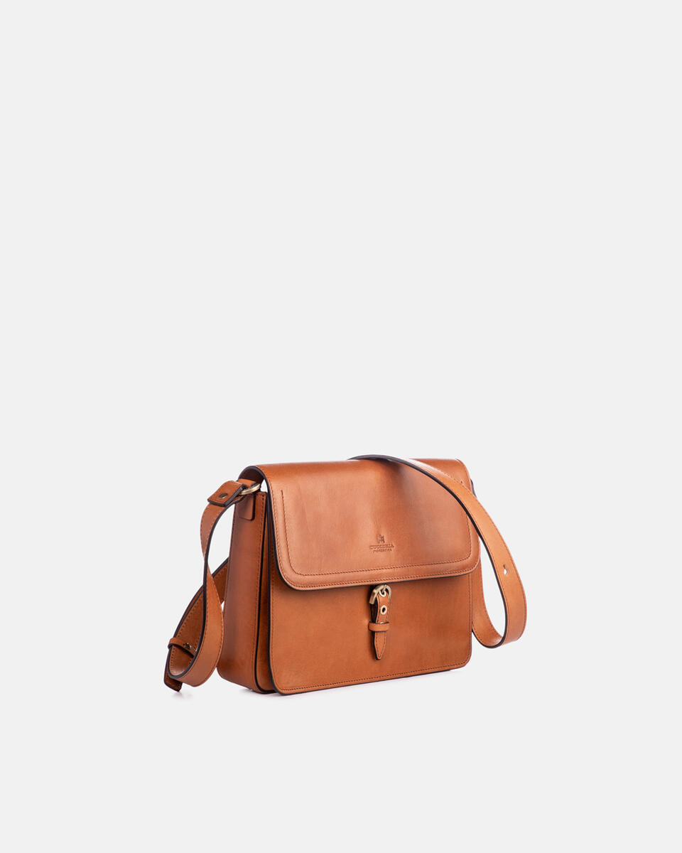 Eva Messenger Naturale  - Messenger - Borse Donna - Borse - Cuoieria Fiorentina