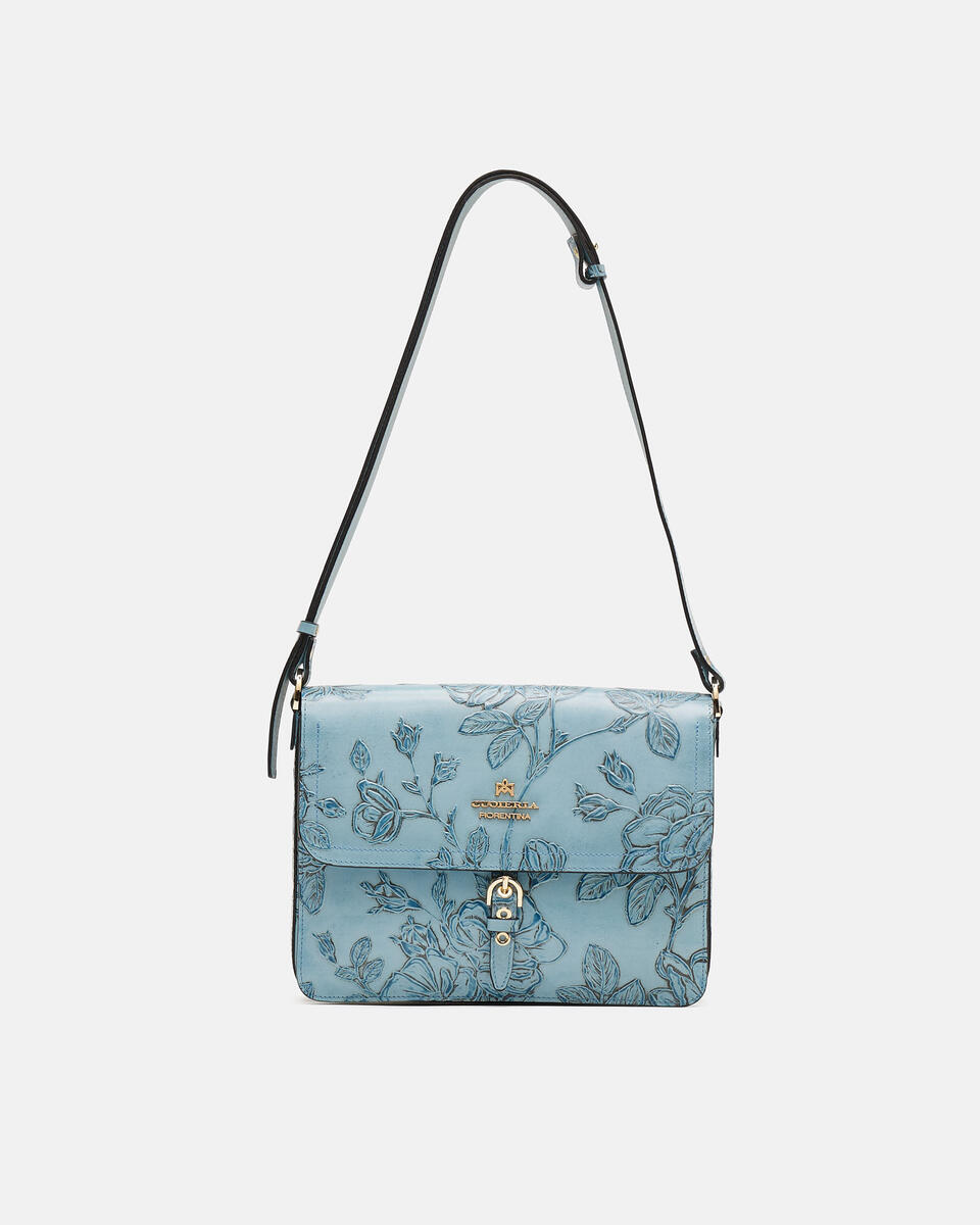 MESSENGER Light blue  - Messenger Bags - Women's Bags - Bags - Cuoieria Fiorentina