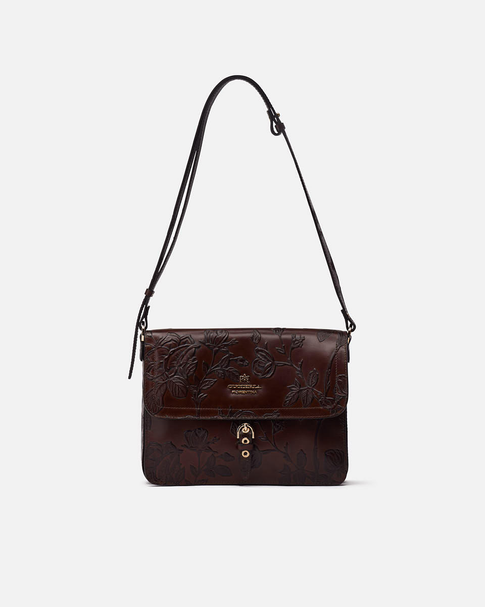 MESSENGER Mahogany  - Messenger Bags - Women's Bags - Bags - Cuoieria Fiorentina