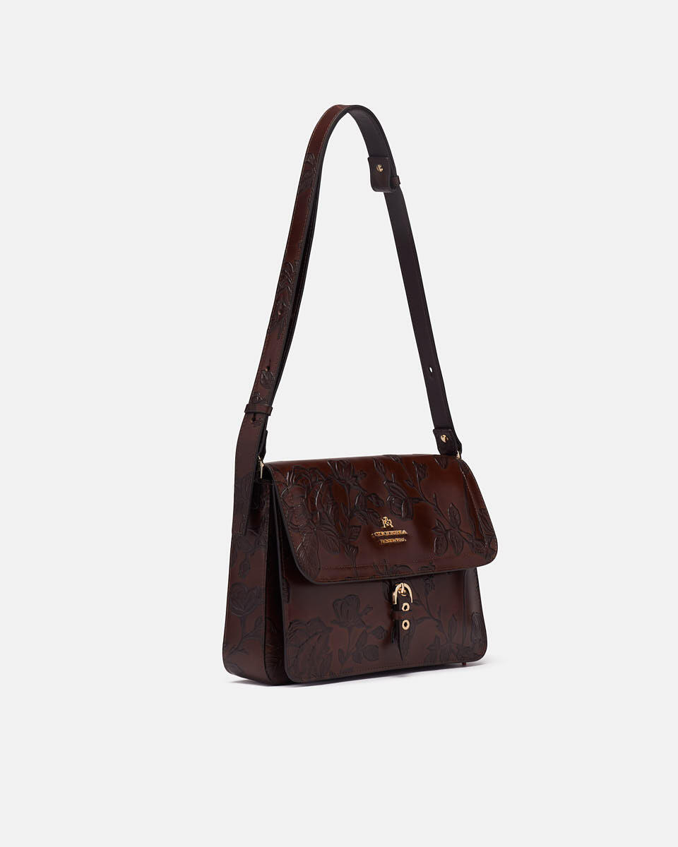 MESSENGER Mahogany  - Messenger Bags - Women's Bags - Bags - Cuoieria Fiorentina