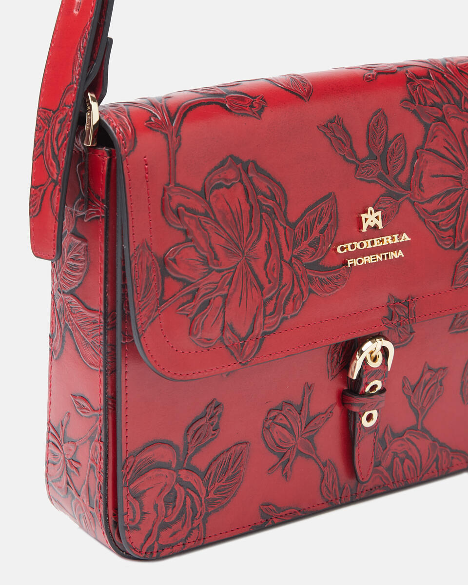 MESSENGER Red  - Messenger Bags - Women's Bags - Bags - Cuoieria Fiorentina