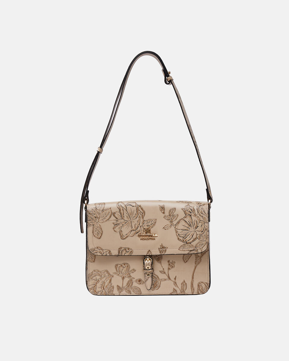 MESSENGER Taupe  - Messenger Bags - Women's Bags - Bags - Cuoieria Fiorentina