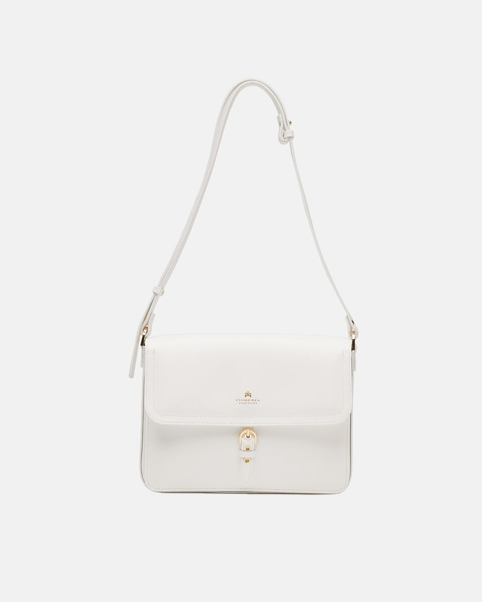 MESSENGER White  - Shoulder Bags - Women's Bags - Bags - Cuoieria Fiorentina