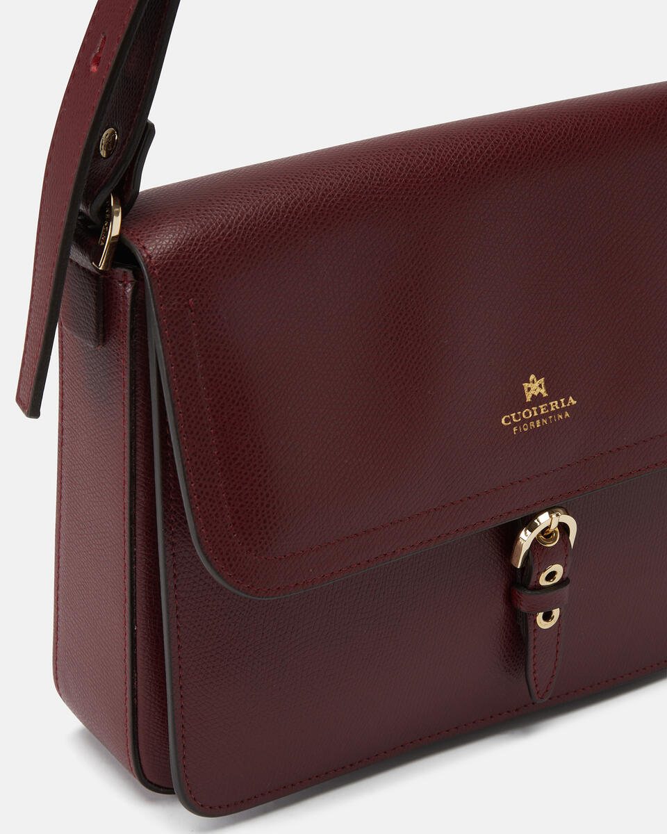 MESSENGER Bordeaux  - Messenger Bags - Women's Bags - Bags - Cuoieria Fiorentina