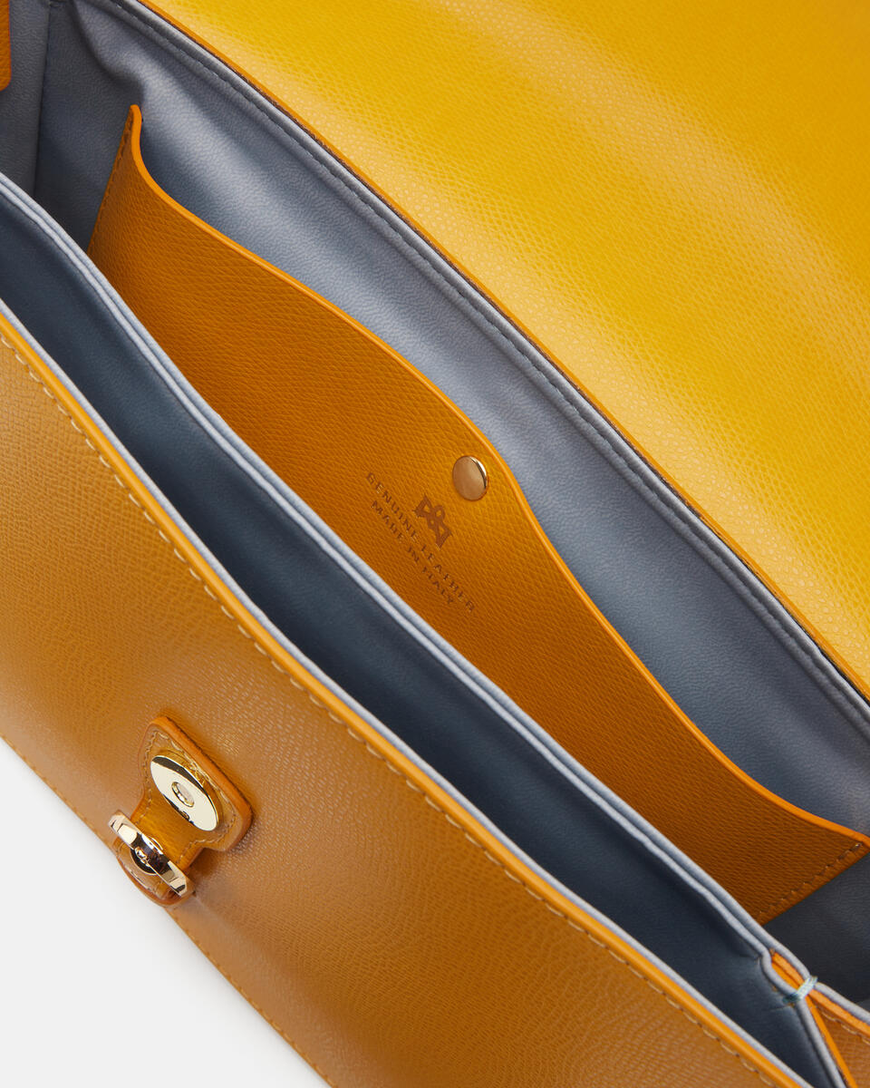 MESSENGER Yellow  - Shoulder Bags - Women's Bags - Bags - Cuoieria Fiorentina