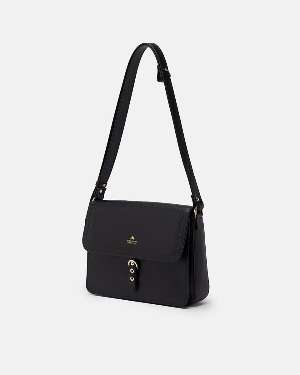 MESSENGER Black  - Shoulder Bags - Women's Bags - Bags - Cuoieria Fiorentina