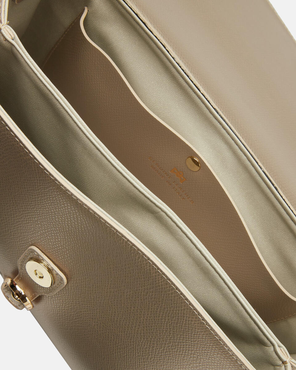 MESSENGER Gold  - Messenger Bags - Women's Bags - Bags - Cuoieria Fiorentina