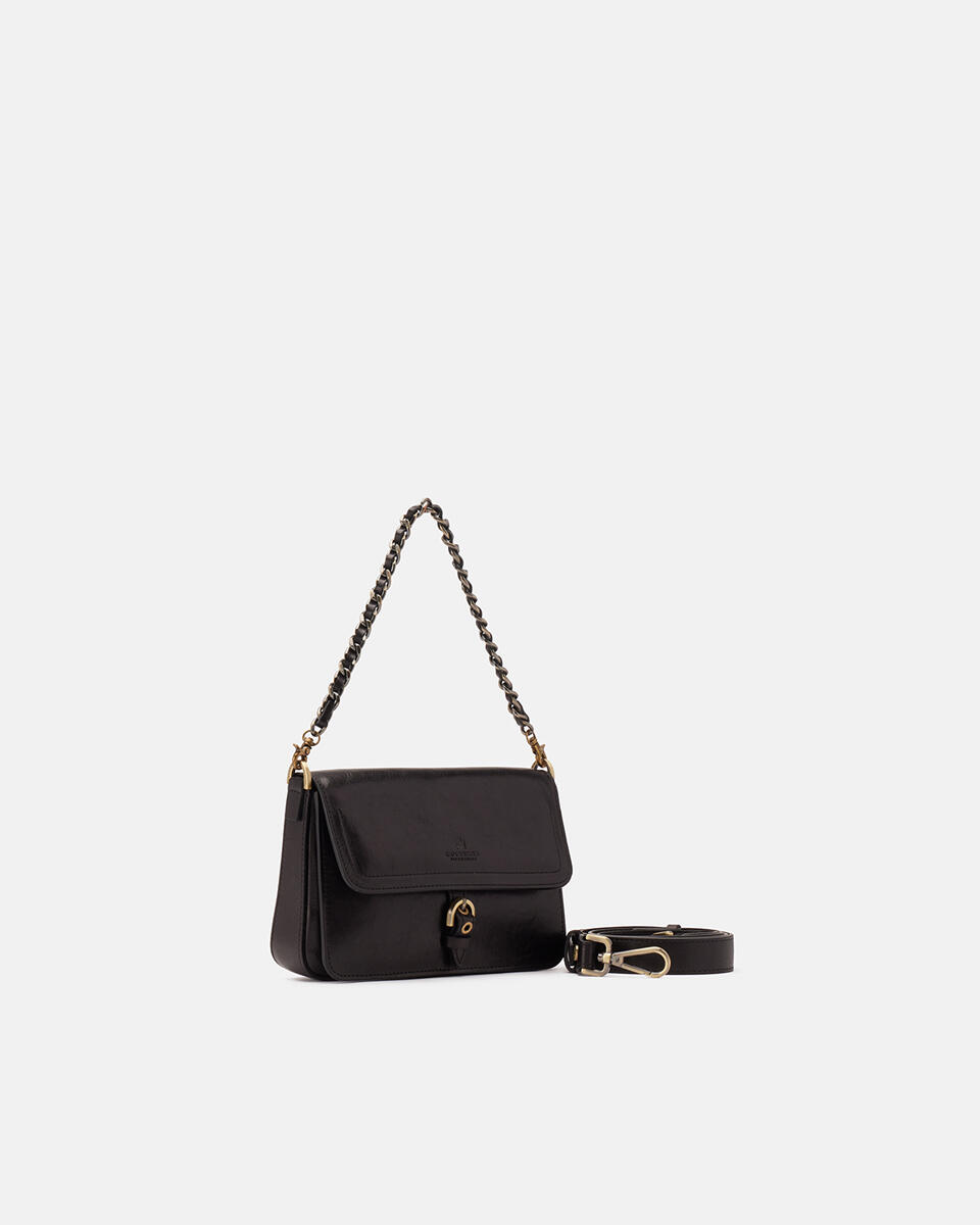 FLAP BAG Black  - Shoulder Bags - Women's Bags - Bags - Cuoieria Fiorentina