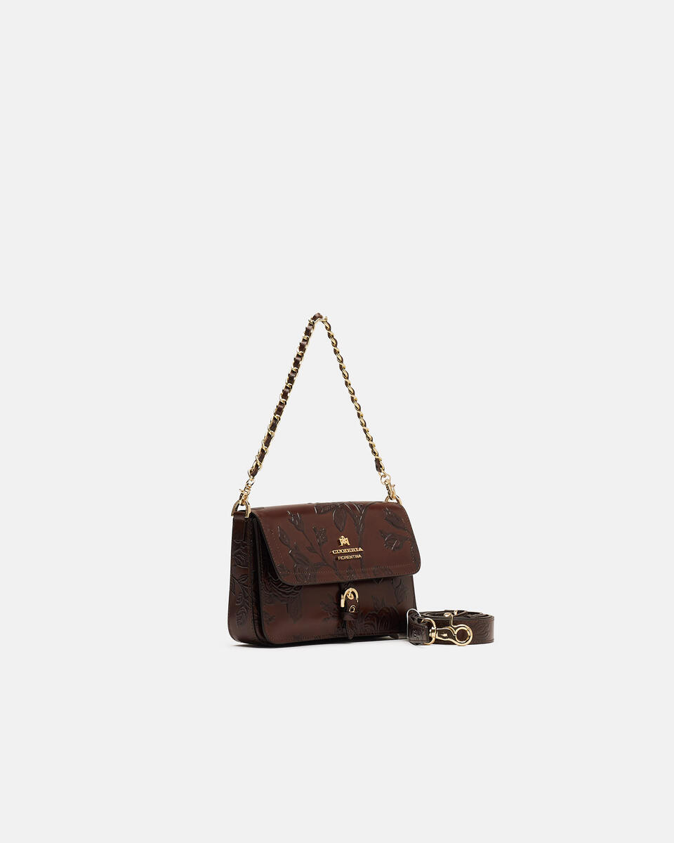 FLAP BAG Mahogany  - Shoulder Bags - Women's Bags - Bags - Cuoieria Fiorentina