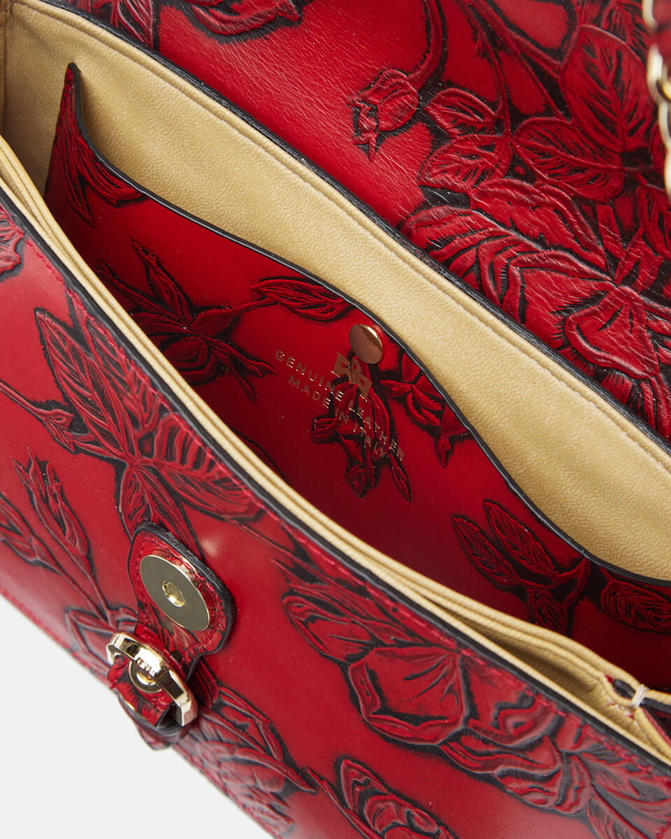 FLAP BAG Red  - Shoulder Bags - Women's Bags - Bags - Cuoieria Fiorentina