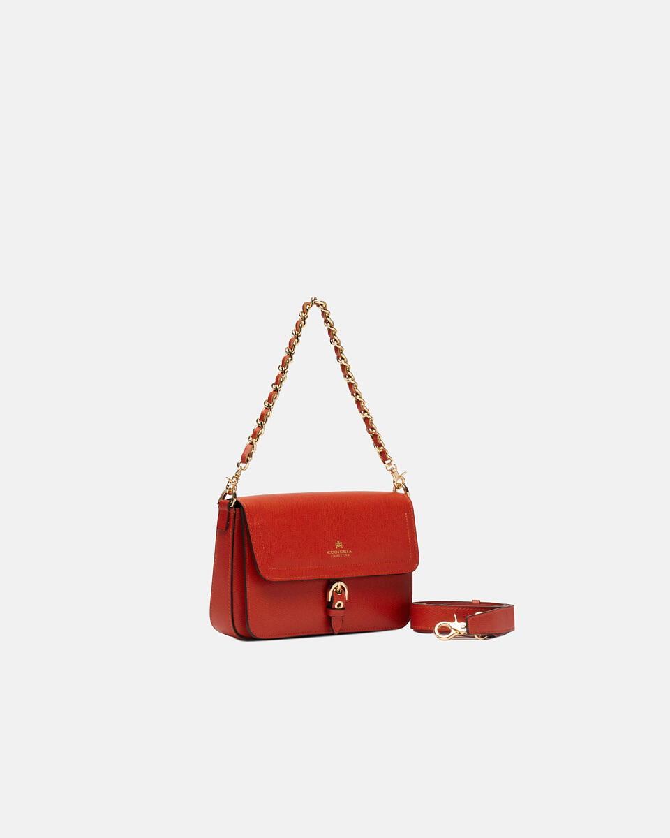 FLAP BAG Burnt orange  - Shoulder Bags - Women's Bags - Bags - Cuoieria Fiorentina