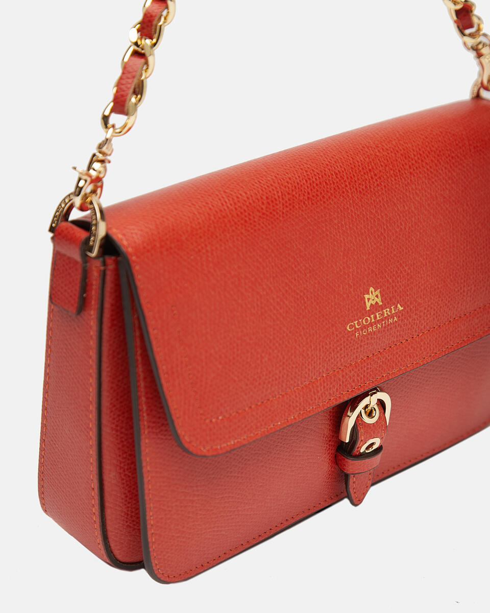 FLAP BAG Burnt orange  - Mini Bag - Women's Bags - Bags - Cuoieria Fiorentina
